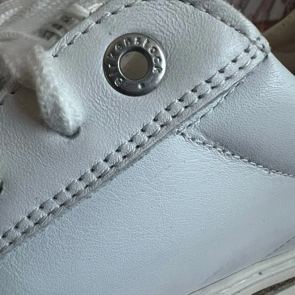 Birkenstock Bend Low Leather White Shoes Size 11
